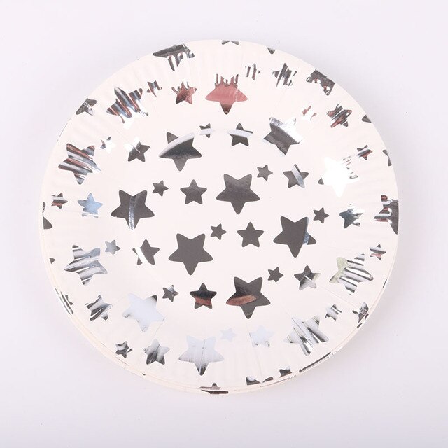 Silver Star Paper Plates 7inch Randzy